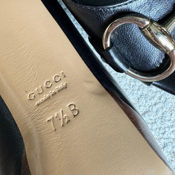 Gucci Horsebit Peep-Toe Platform Leather Pump - Women’s 7.5 - Picture 8 of 10